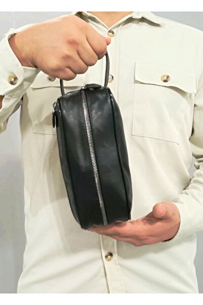 NahitaTyana Чоловіча сумка з натуральної шкіри чорного кольору