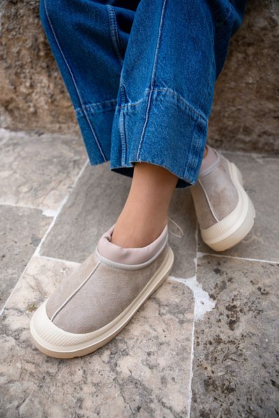 LAMİNTA Γυναικείες μπότες Agatha Nude Sheepskin Sole Safety Toe