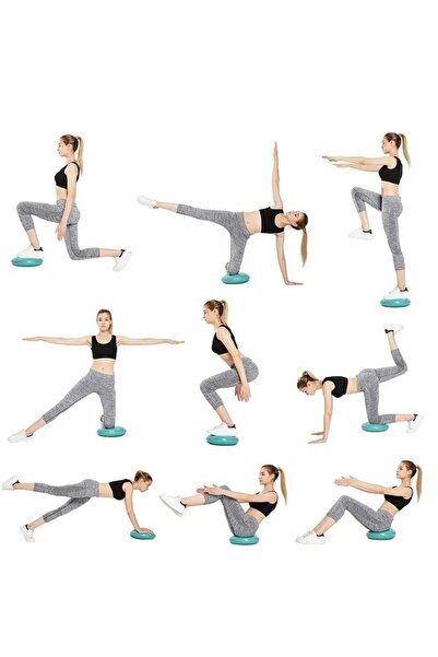 SULING Covoraș de echilibru Spiky Cool, albastru, covoraș de echilibru cu zimță, 35 cm (POMPA INCLUSĂ)