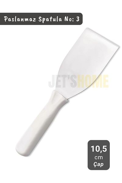 Jet's Home Stainless Steel Pastry Cutter - Pizza Spatula No:3, Diameter 10.5 cm