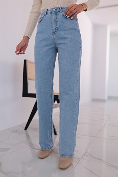 WODDİ Γυναικείο τζιν παντελόνι Anum με ψηλή μέση