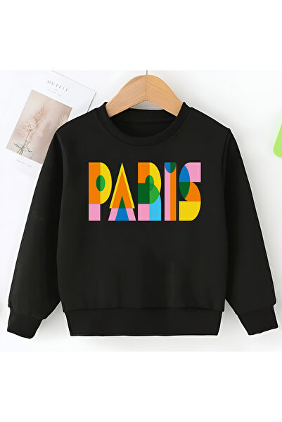 CDA Μαύρο φούτερ Paris Unisex Baby Girl Boy