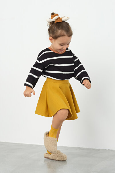 Mioma Kids Kloş Etek Hardal