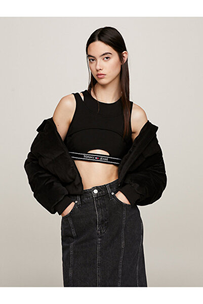 Tommy Hilfiger TOMMY JEANS KADIN CRP LOGO TAPING CUT OUT TANK