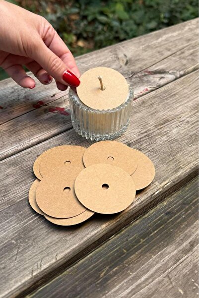 rufus concept Mum Toz Kapakları 53mm Dış Çap 5mm İç Çap İp Fitil Boşluğu 50 Adet