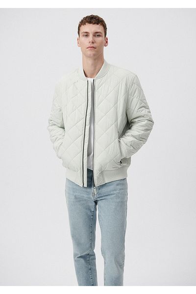 Mavi Bomber alb matlasat 0110094-70134