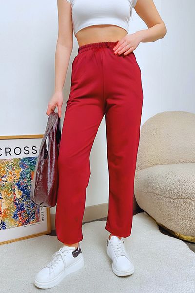 ruNadeS Women's Elastic Leg Winter Cotton Three-String Jogger Sweatpants