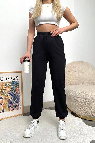 ruNadeS Women's Elastic Leg Winter Cotton Three-String Jogger Sweatpants