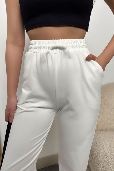 ruNadeS Women's Elastic Leg Winter Cotton Three-String Jogger Sweatpants