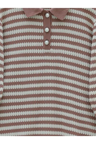 Modamorfo Πλεκτό πουλόβερ Polo Neck Buttoned -g.dry
