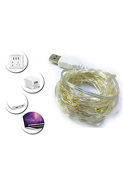 rkm store 10 Metre Gün Işığı USB Peri Led – Dekoratif Şerit Aydınlatma | Çok Amaçlı Süsleme Işığı