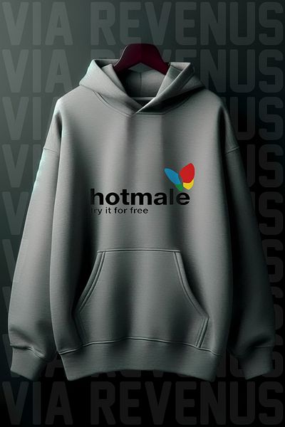 Vordevia Hotmale Kangaroo Pattern - Φούτερ με κουκούλα με φαρδιά εφαρμογή 3 νημάτων