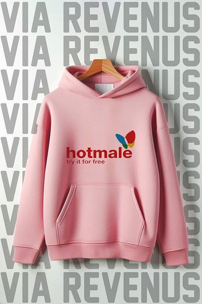 Vordevia Hotmale Kangaroo Pattern - Φούτερ με κουκούλα με φαρδιά εφαρμογή 3 νημάτων
