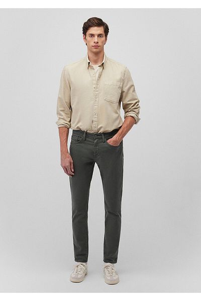 Mavi Jake Mossgrüne Comfort-Gabardine-Hose 0042285644