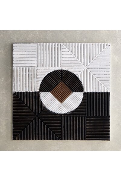 Home Box Rena MDF Carved Wall Art - 90x3x90 cm