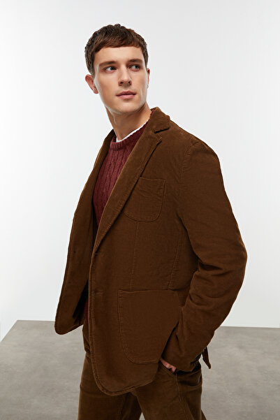 Mudo Velour Textured Blazer Jacket