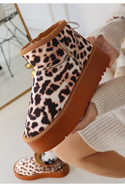 BESKAR Μπότες Linne Leopard Suede
