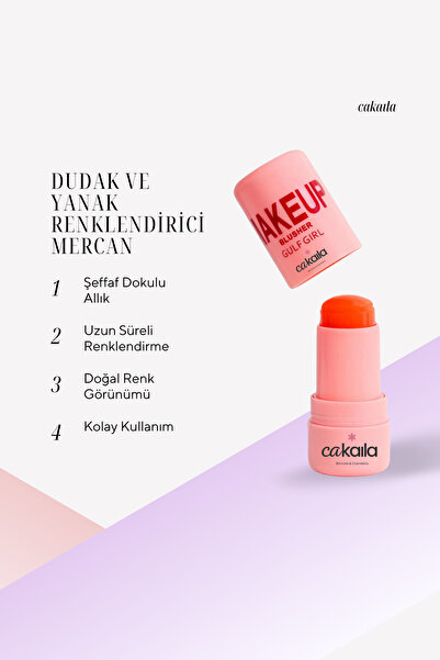 CAKAILA Dudak ve Yanak Renklendirici Jel Allık 8 GR