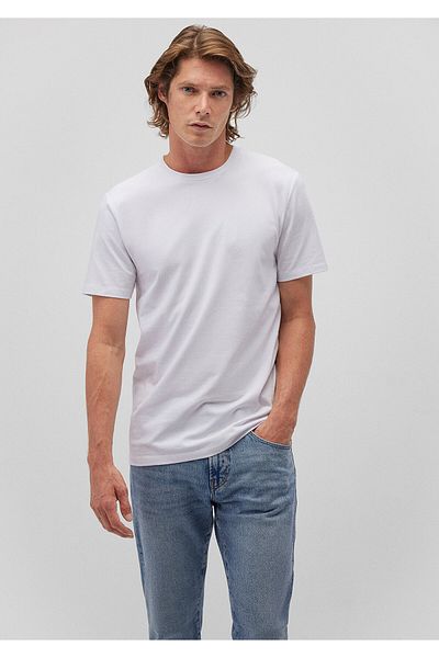 Mavi Weißes, tailliertes Stretch-T-Shirt - Taillierter Schnitt061747-620