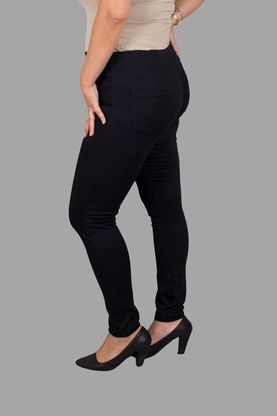 Truva XXL Black Slim Fit Lycra Large Size Jeans