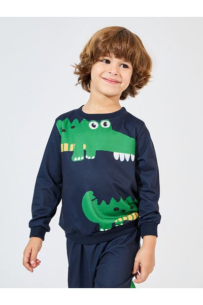 Styli Dinosaur Print Sweatshirt & Joggers Set