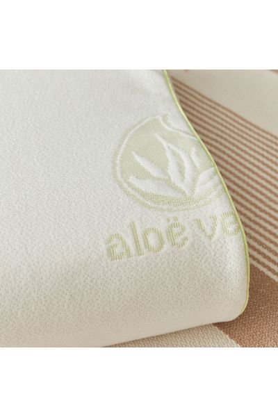 Home Box Aloe Vera Cervical Support Memory Foam Pillow - 40x60 cm