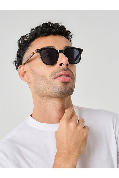Styli Plain Aviator Sunglasses