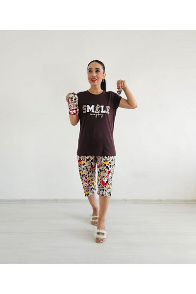 6 butik altı üstü butik Σετ Πιτζάμες Capri Smile