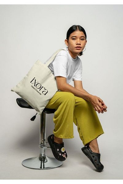 Ixora Large Size Canvas Handbag