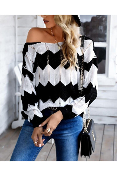 Simala Bluză de damă cu mânecă lungă, fără umăr