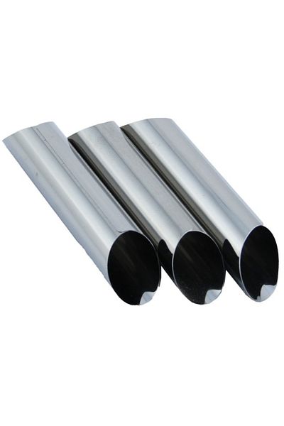 Mu Art 3-Piece Stainless Steel Oblique Mouth Horn Mold Royaleks-Mtr1603-09