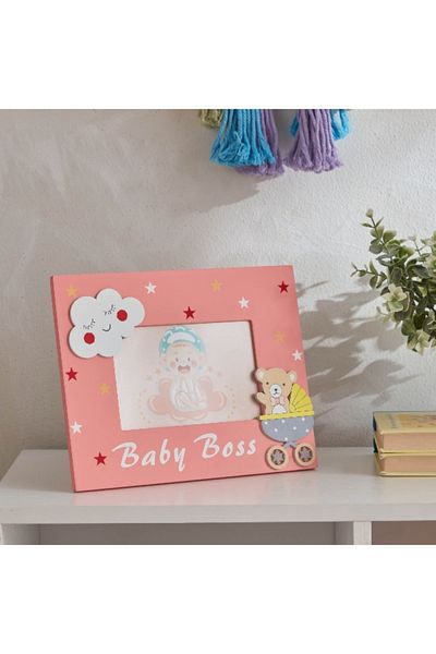 Home Box Elbe Baby Boss Photo Frame - 26x20x0.8 cm