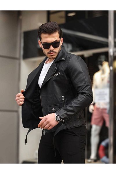 Lord Men's Artificial Leather Coat