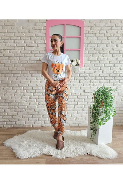 6 butik altı üstü butik Nou set de pijamale cu ursuleț