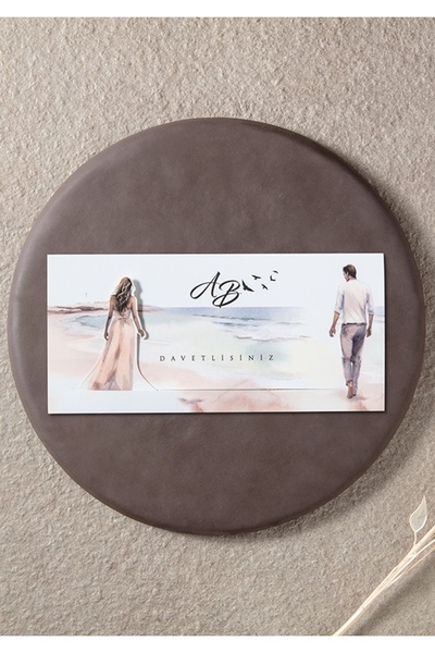 İKLİM DAVETİYE 50 Adet Düğün, Nişan, Nikah Davetiyesi, Baskı Hariçtir 171701