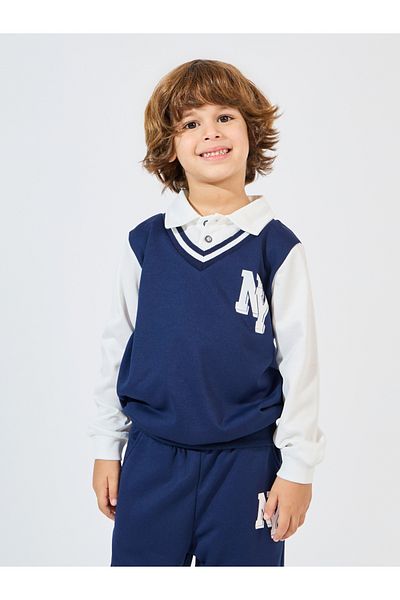 Styli NY Print 2In1 Style Sweatshirt & Joggers Set