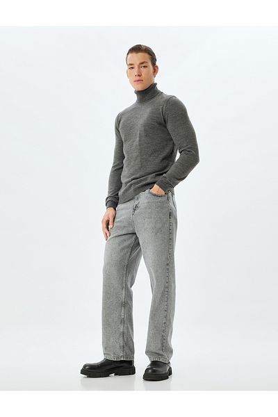 Koton Rollkragenpullover – Basic, lange Ärmel