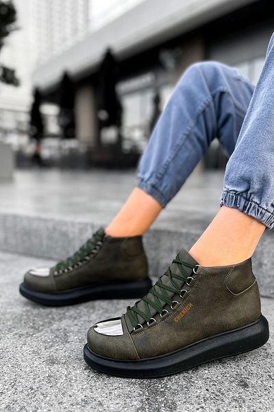 Chekich Cst Roma Mirror Khaki Men's Boots