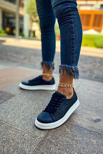 TB Terzi Bey Tb043 Cbt Cowien Women's Shoes Navy Blue