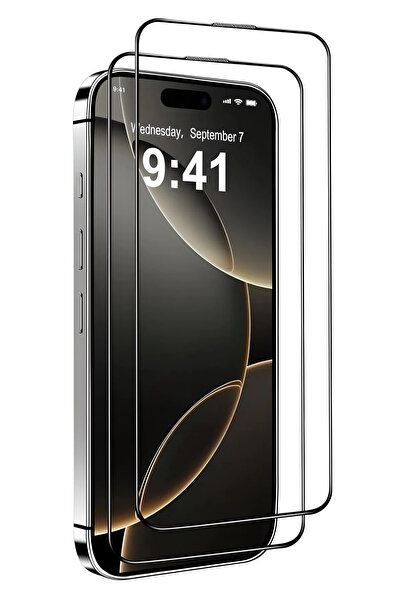 n noppax İphone 16 Pro Max 2 ADET Premium Kalite ekran koruyucu cam kırılmaz ...