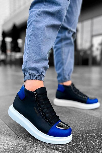TB Terzi Bey TB267 GBT Roman Mirror Ανδρικές Μπότες BLACK/SAX BLUE