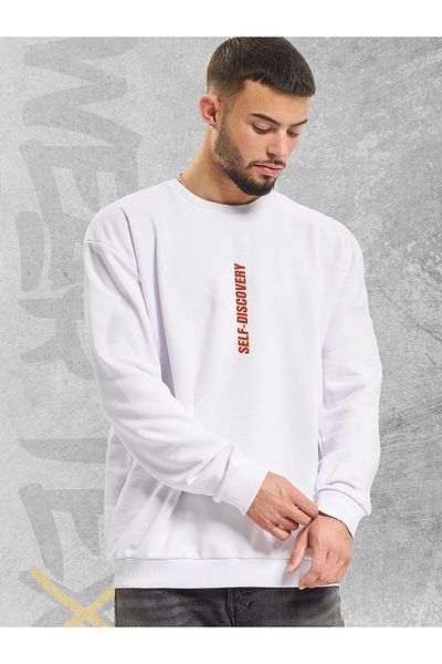 WEARTEX Unisex Oversize Sweatshirt - Crew Neck, Self-Discovery Printed Hoodie