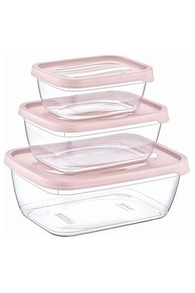 Mu Art 3-Piece Storage Container Karizma Rectangular Royaleks-Çnk2164