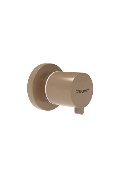 Creavit Aç Kapa Ara Kesme Valfi1/2"-1/2"pprc Mat Cappucino