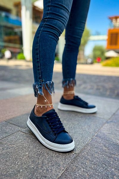 TB Terzi Bey Tb043 Cbt Cowien Women's Shoes Navy Blue