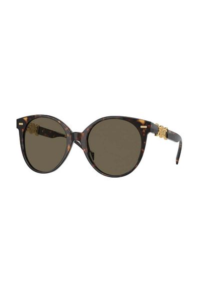 Versace Woman Round Sunglasses- Ve 4442 - Lense Size:55mm - Havana