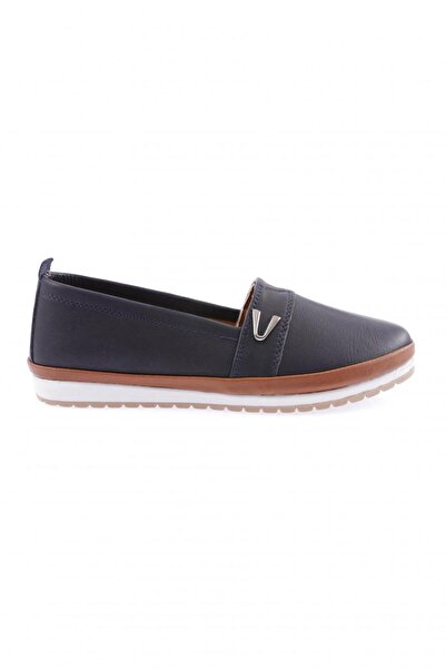 DGN 805-D-22Y Women's Flat Side V Buckle Comfort Shoes