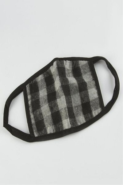 Lukas 3-Layer Washable Plaid Patterned Youth Mask