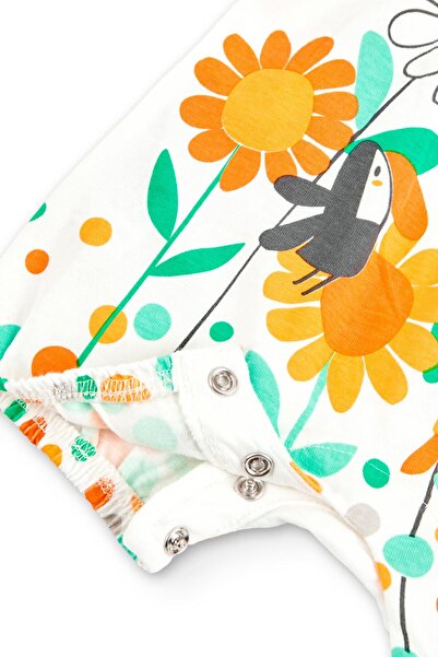 Boboli Kız Newborn Kısa Tulum