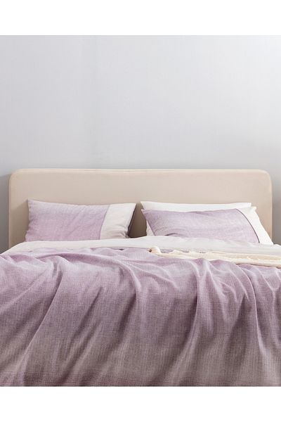 Madame Coco Adelya Single 100% Cotton Crep Printed Duvet Cover Set - Plum